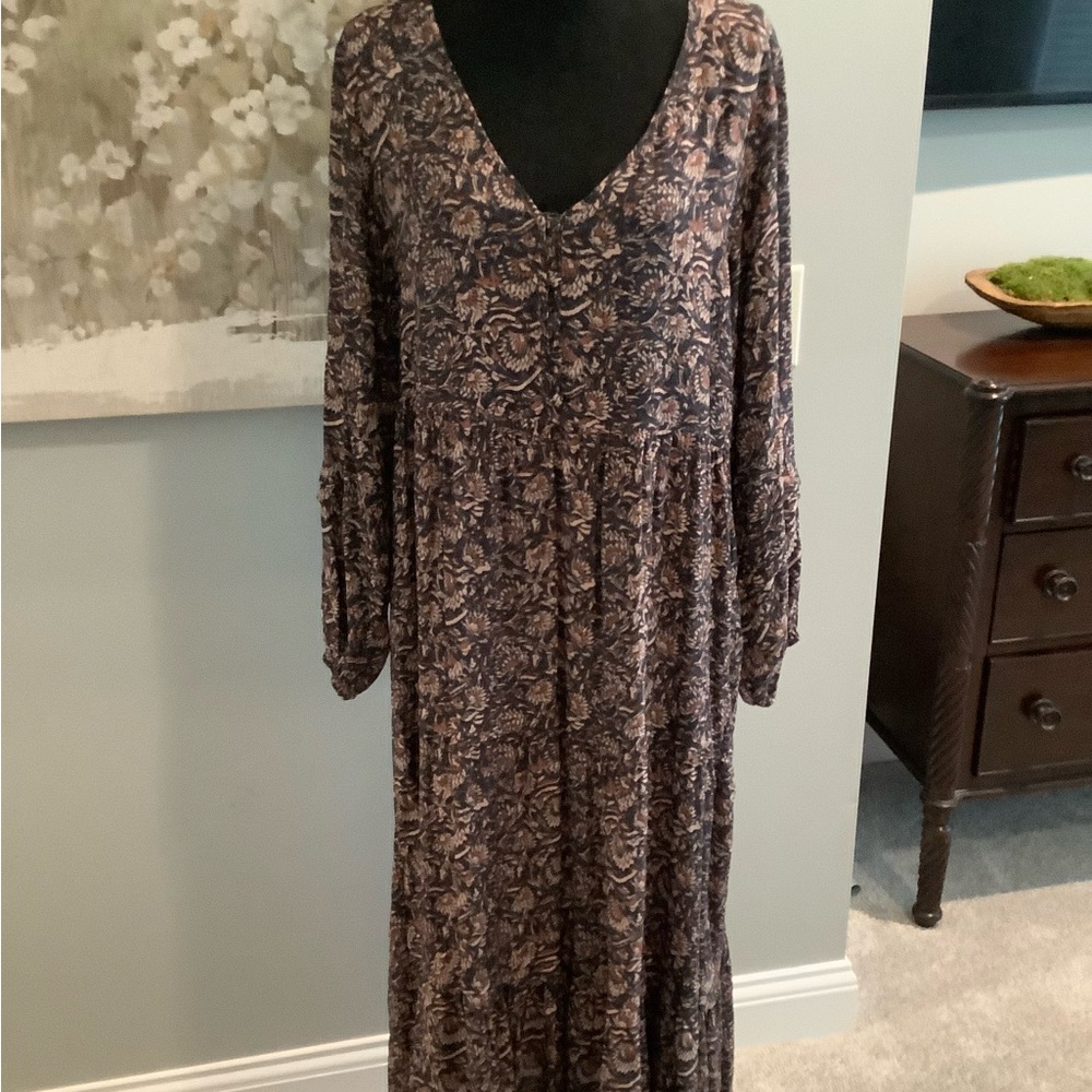 Faherty Brand tiered maxi dress